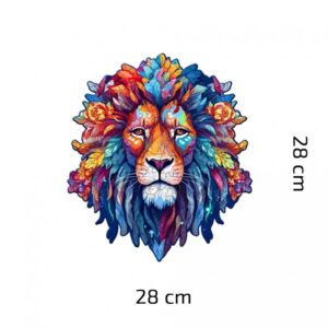 86 Drevene Puzzle Lev Trojrozmerny Nepravidelny Tvar Lva 1
