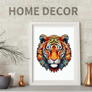 Dřevěné Puzzle Barevný Tygr (5)