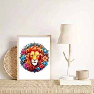 Dřevěné Puzzle Lev (4)