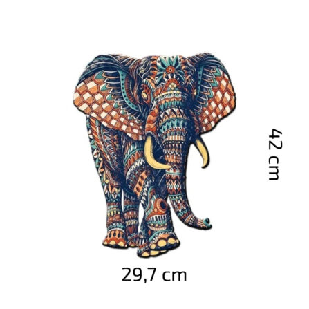 Dřevěné Puzzle Slon Africký (1)