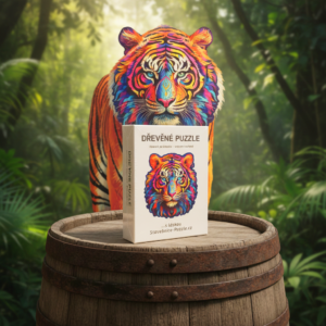 Dřevěné puzzle tygr, tygří dřevěné puzzle ideální dárek a dekorace (1)