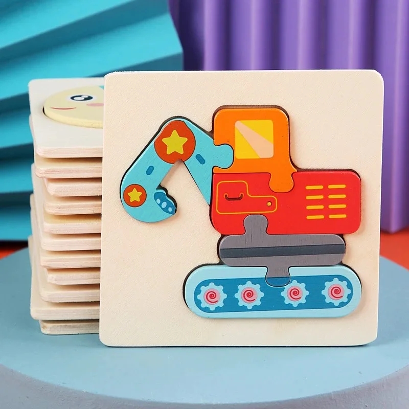 Dřevěné Výukové Hračky Puzzle Mointessori (3)