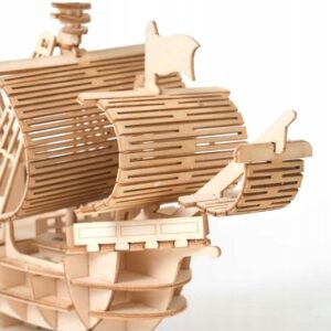 3d Dřevěné Puzzle Model Plachetnice (3)