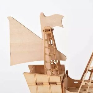 3d Dřevěné Puzzle Model Plachetnice (5)