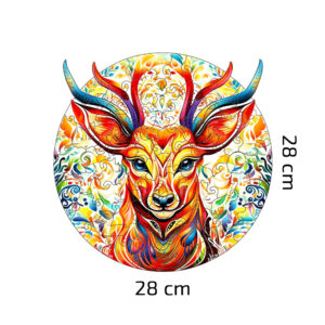 Dřevěné Puzzle Mladý Jelen (8)