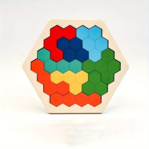 Dřevěné Puzzle, šestihranné Puzzle (1)