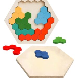 Dřevěné Puzzle, šestihranné Puzzle (2)