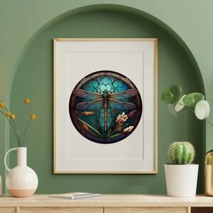 Dřevěné Puzzle Temná Vážka (1)