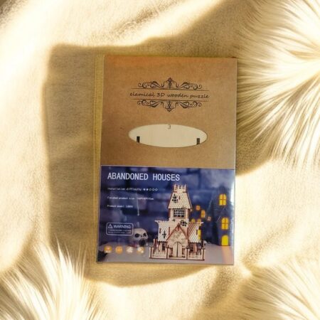 Dřevěné 3d Puzzle Model Strašidelný Opuštěný Dům (6)