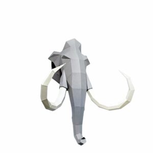 Papírový 3d Model Mamutí Hlavy (1)