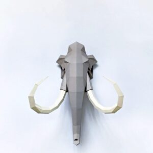 Papírový 3d Model Mamutí Hlavy (2)