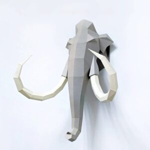 Papírový 3d Model Mamutí Hlavy (3)