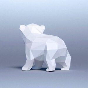 Papírový 3d Model Polární Medvěd (1)