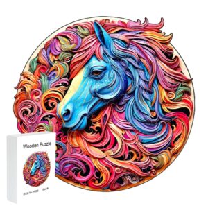 Dřevěné Puzzle S Koněm (3)