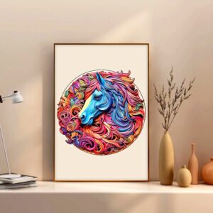 Dřevěné Puzzle S Koněm (4)