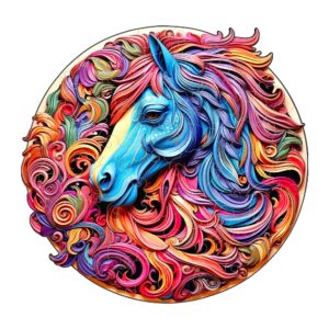 Dřevěné Puzzle S Koněm (7)