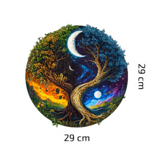 Drevene puzzle strom zivlu