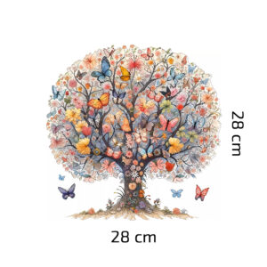 Dřevěné Puzzle Motýlí Strom (1)