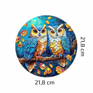 Dřevěné Puzzle Sovy Na Větvi (3)
