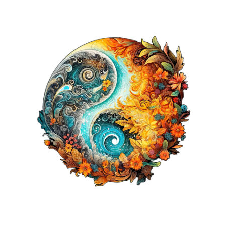 Dřevěné Puzzle Květinové Tai Chi (1)