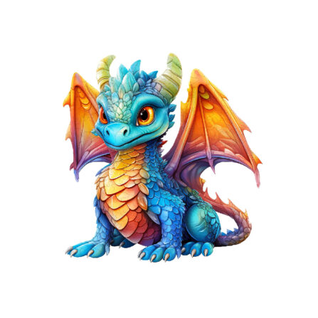 Dřevěné Puzzle Malý Dráček (4)