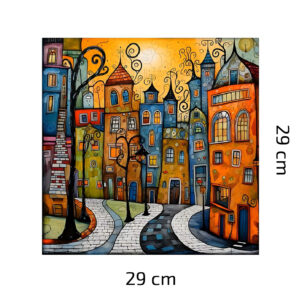 Puzzle Ze Dřeva Malovaná Ulice (3)