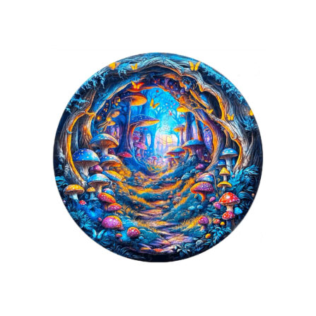 Dřevěné Puzzle Houbový Les (1)