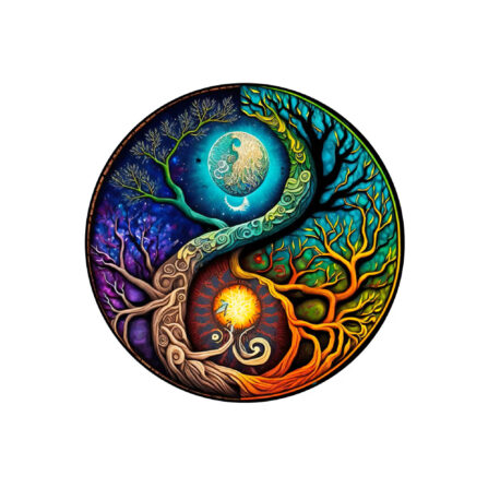 Dřevěné Puzzle Tai Chi Svět (1)