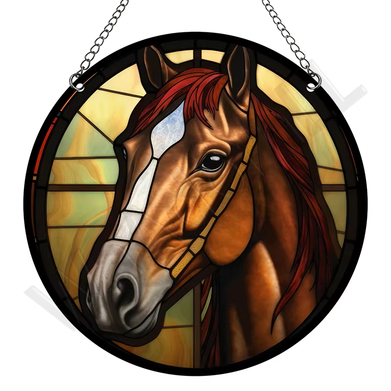 Lapač Slunce Hlava Koně Závěsná Dekorace Do Okna