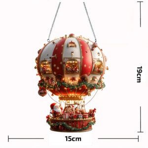 Lapač Slunce Vánoční Horkovzdušný Balón, Originální Vánoční Dekorace (4)