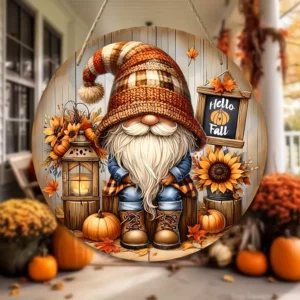 Podzimní Skřítek Podzimní Dekorace Za Zeď (2)