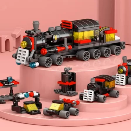 Stavebnice Lokomotiva 6v1 Styl Lego (1)