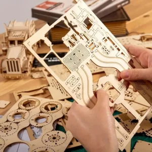 3d Dřevěné Puzzle S Motivem Nákladního Auta (6)