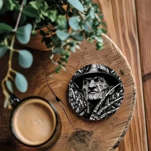 Elegantní Hororová Dřevěná Podložka 6 Kusů (4)