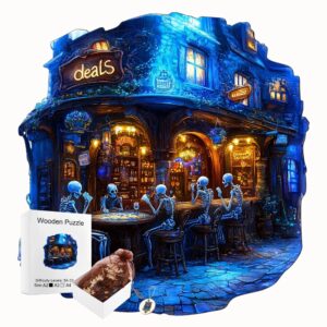 Kostry V Baru V Trojím Motivu Unikátní Puzzle Ze Dřeva Pro Milovníky Originality (2)