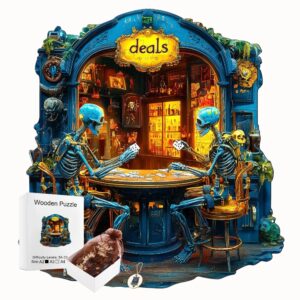 Kostry V Baru V Trojím Motivu Unikátní Puzzle Ze Dřeva Pro Milovníky Originality (3)