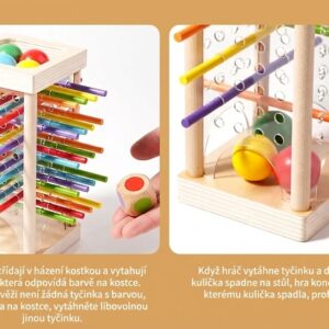 Drevena balancni hra 2v1 motoricka vez