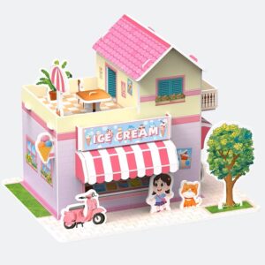 Penove 3d puzzle zmrzlinarna s terasou 26 dilku (2)