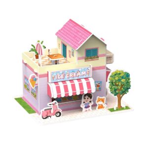 Detail růžového skútru a terasy pro bezpečná hračka pro děti