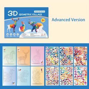Dětské nalepovací puzzle v pokročilé verzi (Advanced) nabízí 6 obrázků. Tato samolepková mozaika nadchne šikovné děti