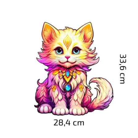 Dřevěné Puzzle Malé Kotě (7)