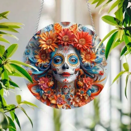 Mexický Den Mrtvých Lapač Slunce Dekorace 4